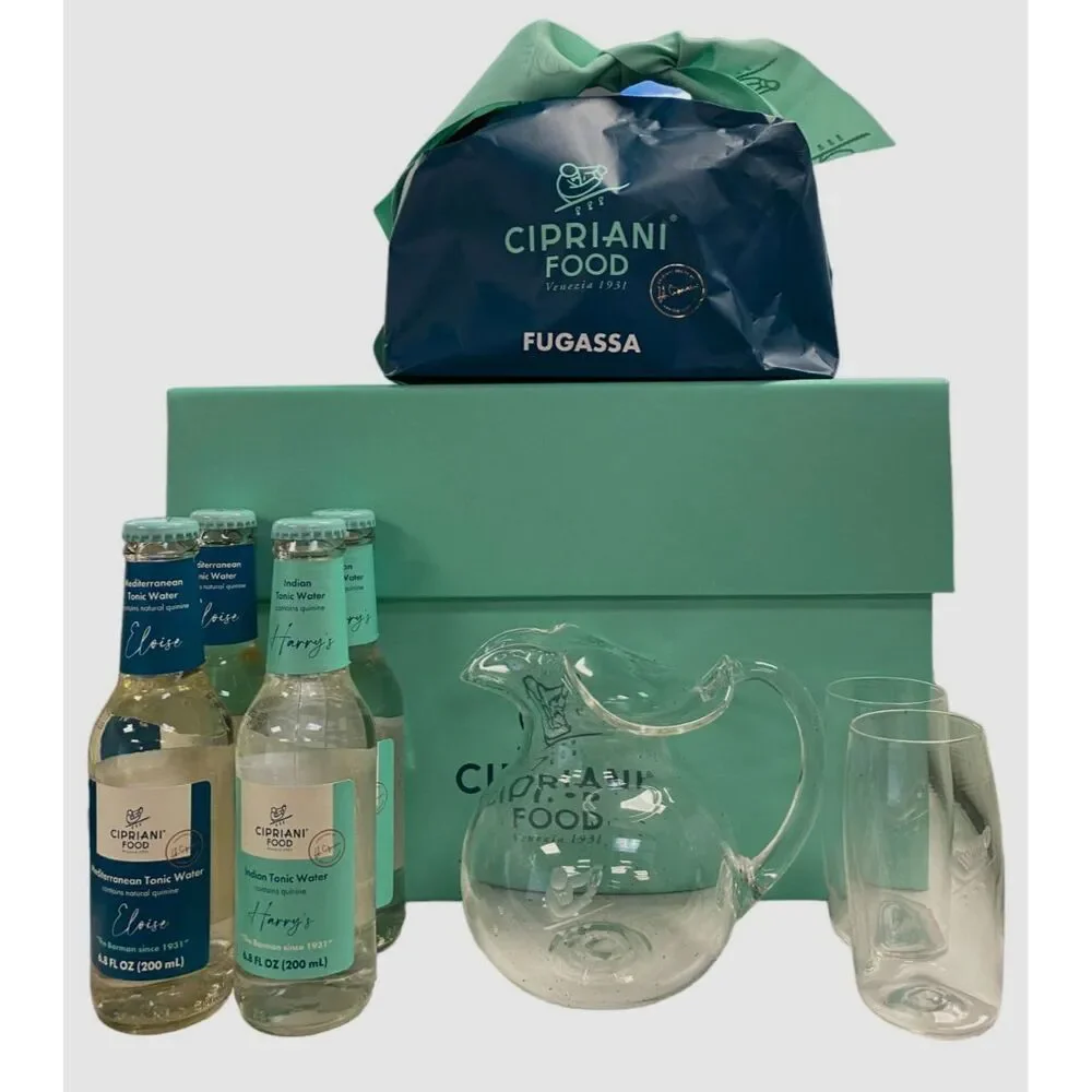 $1440 Cipriani Food Tonic Water Fugassa Food Gift Box Set